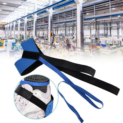 Qiilu foot grounder heel strap antistatic ankle heel strap adjustable foot grounder heel grounder blue black