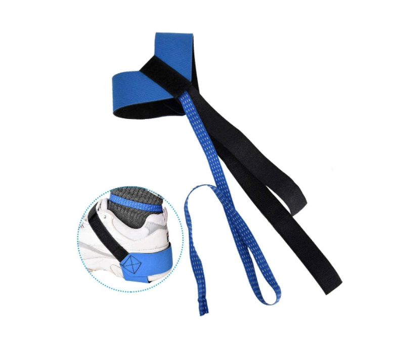 Qiilu foot grounder heel strap antistatic ankle heel strap adjustable foot grounder heel grounder blue black